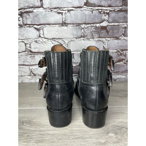 Alias Mae Black Leather Pointed Toe Buckle Straps Boots Women Sz 40EU/9.5M US - Picture 6 of 16